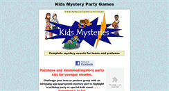 Desktop Screenshot of kids-mysteries.com