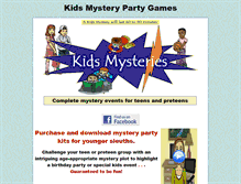 Tablet Screenshot of kids-mysteries.com